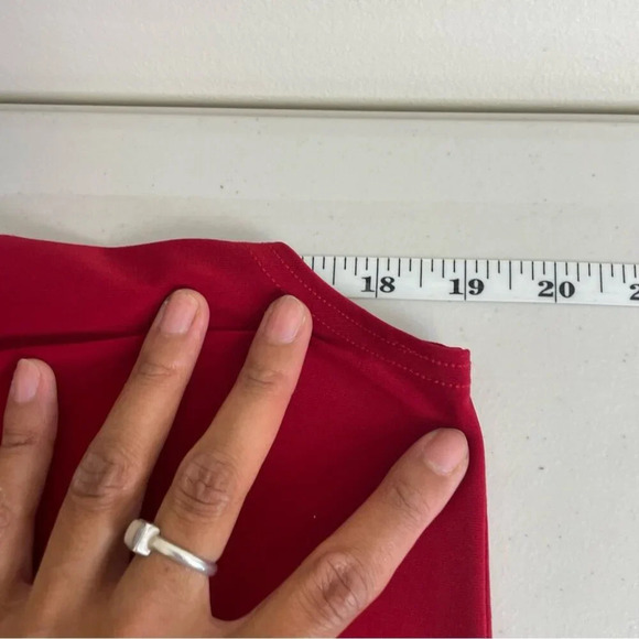 Sympli Womens Red Go To Tank Relaxed Fit Minimalist Top Size 4 - Picture 6 of 7